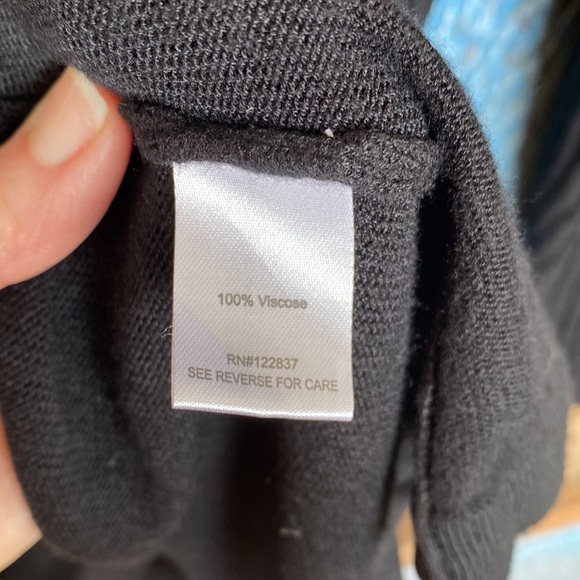 Ava Black Long Cardigan Sweater Size XL - Picture 3 of 5